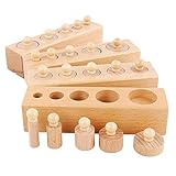 Gobesty Montessori Einsatzzylinder, Mini cylindres Montessori Zylinder Buchse, Montessori Zylinderblöcke...