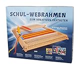 Rayher Schul-Webrahmen, Allgäuer Webrahmen, Holz, 53,5 x 42 cm, Webbreite 40 cm, im Karton, mit 2 Webschiffchen und 1 Webkamm,...