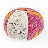 Austermann Step 6 Irish Rainbow Colours Fb. 626 dicke Sockenwolle 6-fach Strumpfwolle 6-fädig