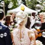Hochzeit mit Seifenblasen